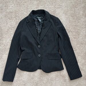 Rampage Black Pinstripe Blazer